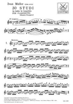 30 Studi In Tutte Le Tonalita von Iwan Müller 