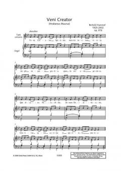 Veni, Creator Spiritus op. 97d von Bertold Hummel 