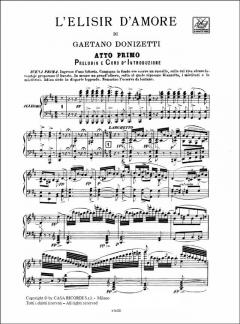 Elisir D Amore Opera Completa per Canto e Pianoforte von Gaetano Donizetti 
