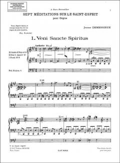 7 Meditations sur Le Saint-Esprit von Jeanne Demessieux 