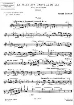 Fille Au Cheveux De Lin von Claude Debussy 