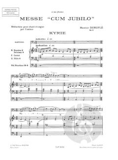Messe 'Cum Jubilo' à Une Voix von Maurice Durufle 