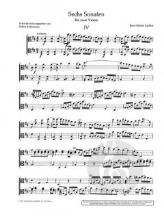 6 Sonaten op. 12 Heft 2 von Jean-Marie LeClair 