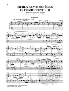 Sieben Klavierstücke in Fughettenform op. 126 von Robert Schumann im Alle Noten Shop kaufen