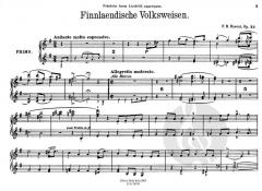 Finnländische Volksweisen von Ferruccio Busoni 