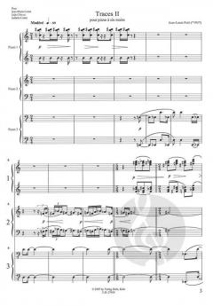 Traces II pour piano à 6 mains von Jean-Louis Petit 