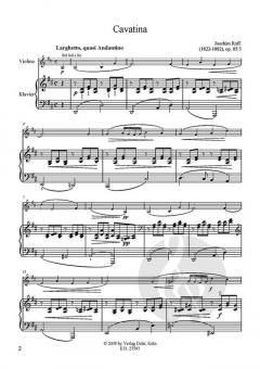 Cavatina für Violine und Klavier von Joachim Raff im Alle Noten Shop kaufen