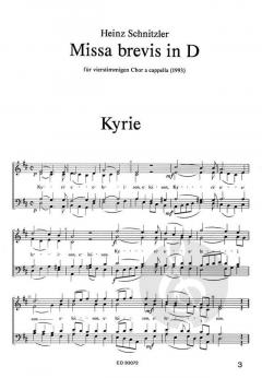 Missa brevis in D (Heinrich Schnitzler) 