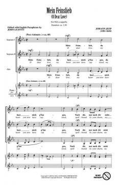 Mein Feinslieb (O Dear Love) von Johann Jeep (Download) 