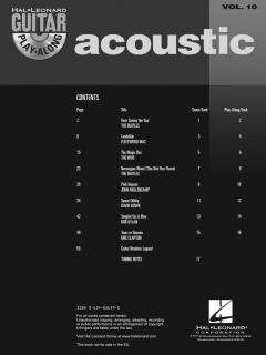 Guitar Play-Along Vol. 10: Acoustic Guitar 