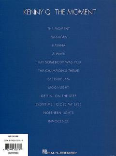 The Moment (Artist Transcription) von Kenny G 