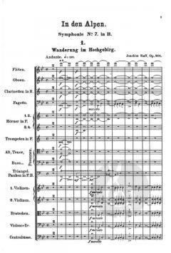 Symphonie Nr. 7 B-Dur op. 201'In den Alpen' von Joachim Raff 