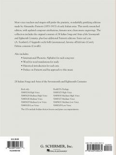 28 Italian Songs & Arias Of The 17th & 18th Centuries 