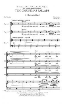 Two Christmas Ballads (Kirke Mechem) 