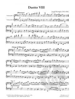 12 leichte Cello Duette 2 von Joseph Reinagle im Alle Noten Shop kaufen