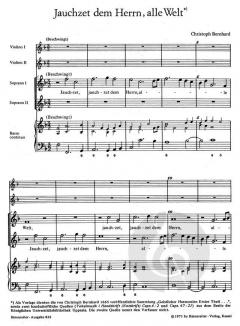 Jauchzet dem Herrn, alle Welt von Christoph Bernhard (Download) 