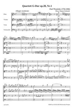Quartett G-Dur Op. 28/1 (Paul Wranitzky) 
