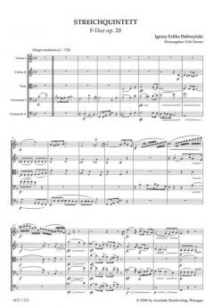 Quintett 1 F-Dur Op. 20 von Ignacy Feliks Dobrzynski 