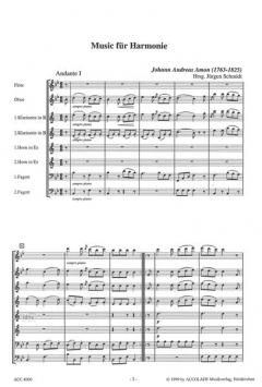 Music For Harmonie (Johannes Amon) 