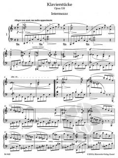 Klavierstücke op. 118 von Johannes Brahms im Alle Noten Shop kaufen