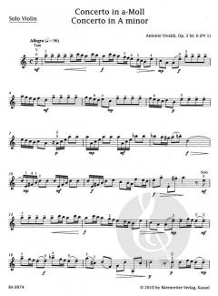 Concerto a-Moll op. 3/6 von Antonio Vivaldi 