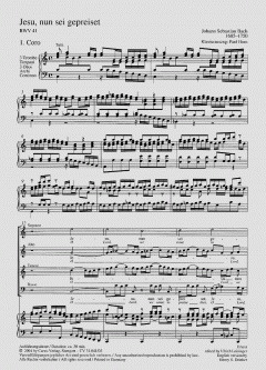 Jesu, nun sei gepreiset von Johann Sebastian Bach (Download) 