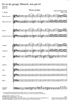 Es ist dir gesagt, Mensch, was gut ist von Johann Sebastian Bach (Download) 
