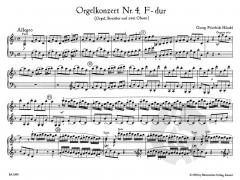 Orgelkonzerte op. 4 Heft 2 von Georg Friedrich Händel (Download) 