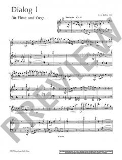 Dialog I 1967/74 von Kurt Bossler für Flöte und Orgel im Alle Noten Shop kaufen