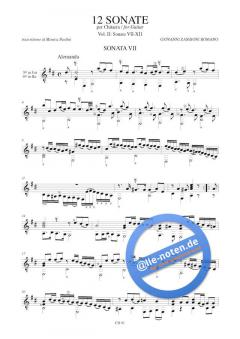 12 Sonaten Band 2 von Giovanni Zamboni 