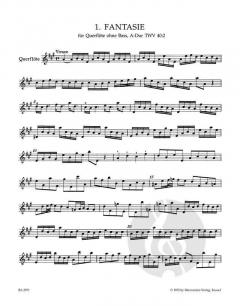 12 Fantasien für Querflöte ohne Bass von Georg Philipp Telemann im Alle Noten Shop kaufen