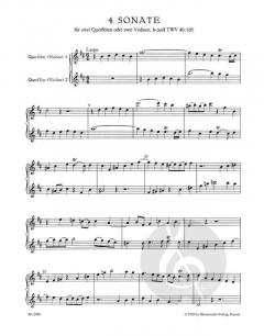 6 Sonaten op. 2 Heft 2 von Georg Philipp Telemann (Download) 