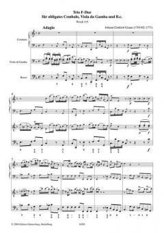 Trio F-Dur, Wendt 119 von Johann Gottlieb Graun 