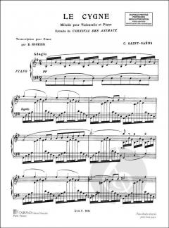 Le Cygne Piano (Hoskier) von Camille Saint-Saëns 