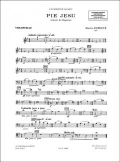 Pie Jesu Soprano / Orgue / Cello Ad Lib von Maurice Durufle 