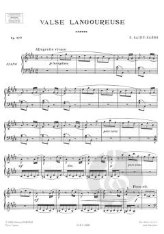 Valse Langoureuse Op. 120 von Camille Saint-Saëns 