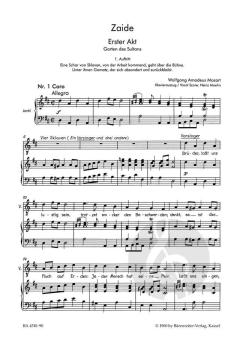 Zaide (Das Serail) KV 344 (336b) von Wolfgang Amadeus Mozart 
