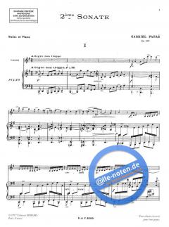 Sonate Nr. 2 op. 108 von Gabriel Fauré 