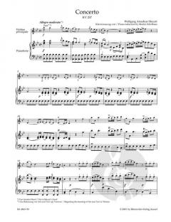 Violinkonzert B-Dur KV 207 von Wolfgang Amadeus Mozart im Alle Noten Shop kaufen