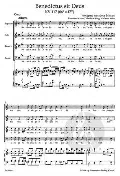Benedictus sit Deus von Wolfgang Amadeus Mozart (Download) 