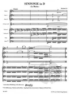 Sinfonie Nr. 6 - Le Matin Hob.I:6 von Joseph Haydn 