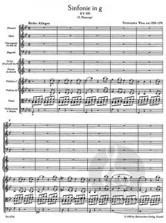 Sinfonie in g Nr. 40 KV 550 von Wolfgang Amadeus Mozart 