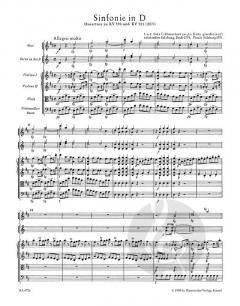 Sinfonie D-Dur KV 196/121(207a) von Wolfgang Amadeus Mozart 