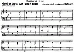 Grosser Gott, wir loben Dich (Te Deum laudamus) 