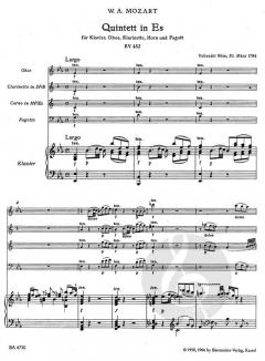 Quintett für Klavier und Bläser KV 452 (W.A. Mozart) 