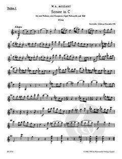 Sämtliche Kirchensonaten Heft 5 KV 263 (W.A. Mozart) 