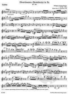 Divertimento Es-Dur KV 563 von Wolfgang Amadeus Mozart (Download) 