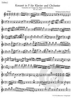 Klavierkonzert Nr.11 F-Dur KV 413(387a) (W.A. Mozart) 