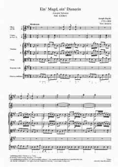 Ein' Magd, ein' Dienerin (Joseph Haydn) 