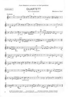 Quartett für 4 Violoncelli von Marianne Stoll im Alle Noten Shop kaufen